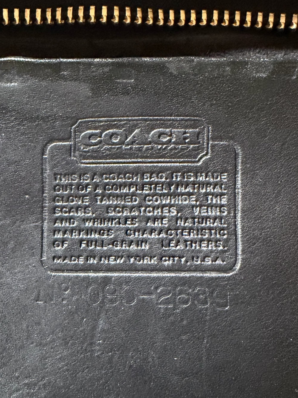 VINTAGE COACH NEW YORK CITY BLACK LEATHER CROSSBODY COMPANION BAG 9300 - Picture 16 of 17